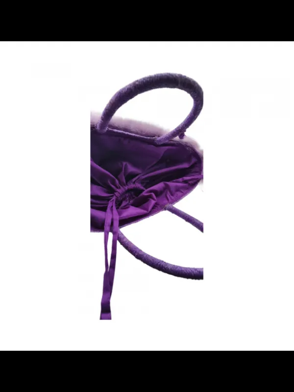 Kiara Shoes Borsa in Raffia Lilla con...