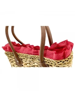 Kiara Shoes BORSA IN VIMINI CON... Rosso Hot