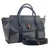 Kiara Shoes Borsa nera con manici in... Sale