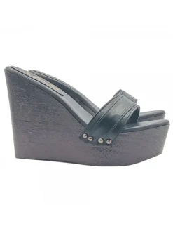 Kiara Shoes CALZATURA A ZEPPA NERA Nero
