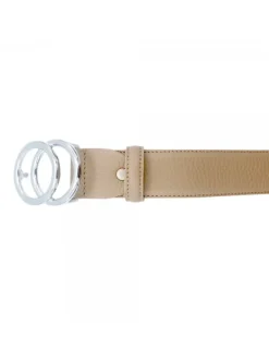 Kiara Shoes CINTURA BEIGE IN PELLE DA... Discount