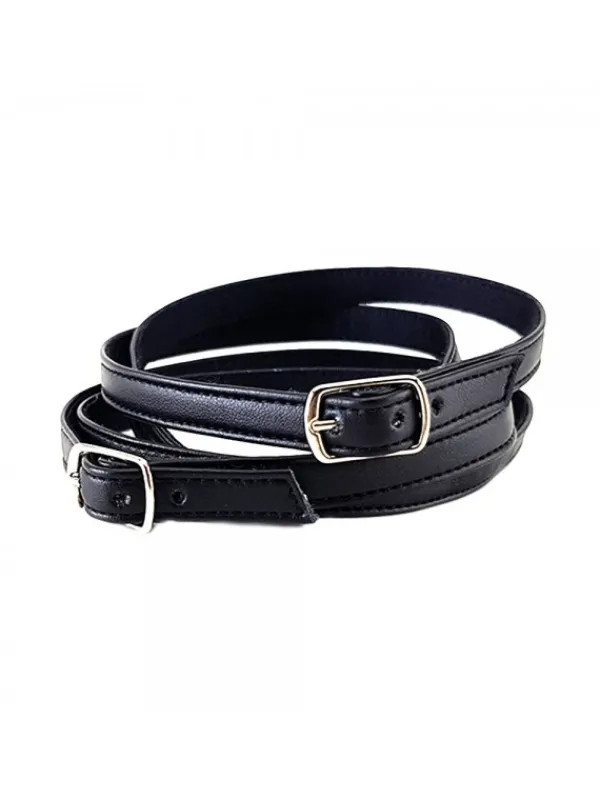 Kiara Shoes Cinturini Neri in Pelle per... Nero Clearance