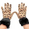 Kiara Shoes GUANTI BEIGE LEOPARDATI CON... Online