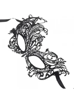 Kiara Shoes Maschera in Merletto Nero |... New