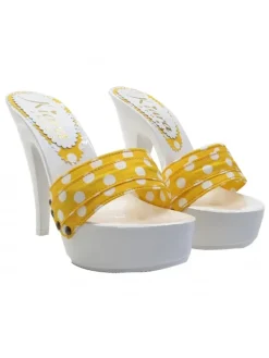 Kiara Shoes MULES BIANCHI CON FASCIA A... Giallo Best