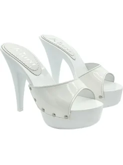 Kiara Shoes MULES LUCIDO IN... BIANCO Online