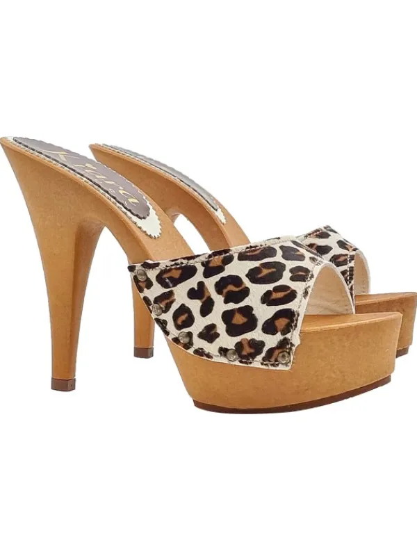 Kiara Shoes MULES IN PELLE A STAMPA... New