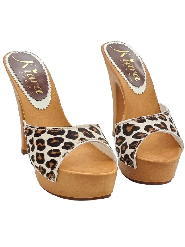 Kiara Shoes MULES IN PELLE A STAMPA... New