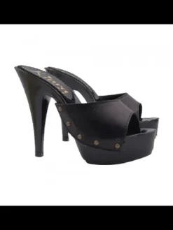 Kiara Shoes MULES NERI CON FASCIA IN... Nero New
