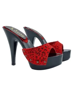 Kiara Shoes MULES NERI CON FASCIA IN... Rosso Hot