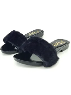 Kiara Shoes PELLICCIA ZOCCOLI Nero Discount