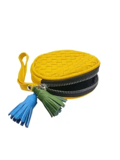 Kiara Shoes PORTAMONETE GIALLO CON...