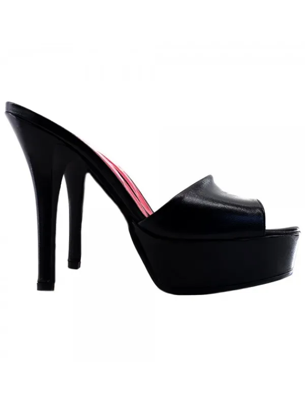Kiara Shoes SABOT IN VERA PELLE NERA... Nero Hot