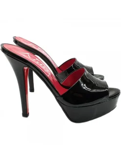 Kiara Shoes SABOT IN VERNICE NERA FINO... Nero Best