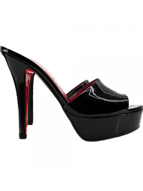 Kiara Shoes SABOT IN VERNICE NERA FINO... Nero Best