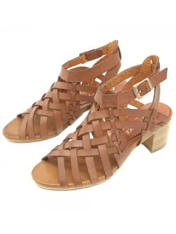 Kiara Shoes SANDALI ALLA SCHIAVA COLOR... Cuoio Online