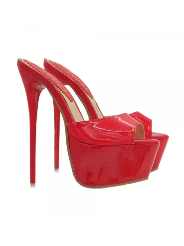 Kiara Shoes SANDALI ALTISSIMI ROSSI... Rosso Online