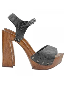 Kiara Shoes Sandali Artigianali in... Nero New