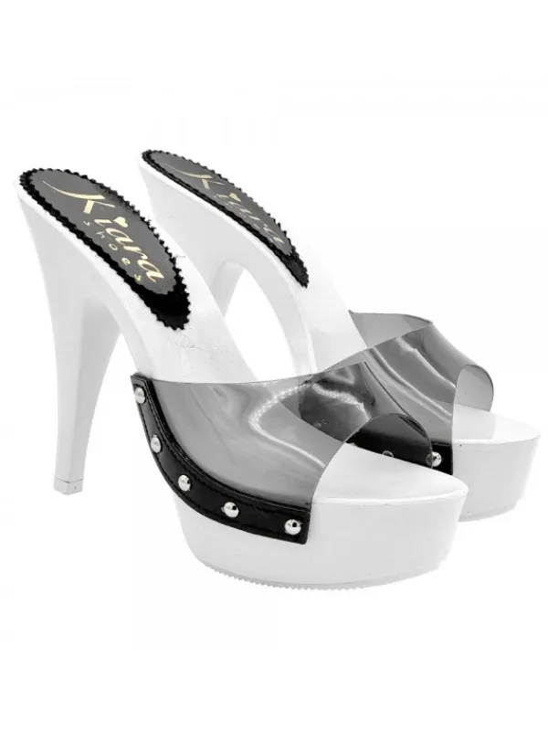 Kiara Shoes SANDALI BIANCHI CON FASCIA... Nero New