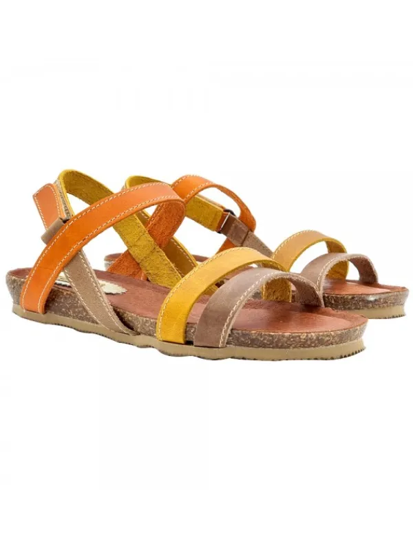 Kiara Shoes SANDALI BICOLORE COMODI CON...