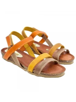 Kiara Shoes SANDALI BICOLORE COMODI CON...