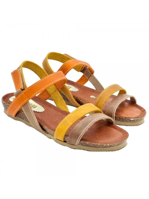 Kiara Shoes SANDALI BICOLORE COMODI CON...