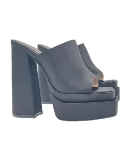 Kiara Shoes SANDALI CON DOPPIO PLATEAU... Nero Discount