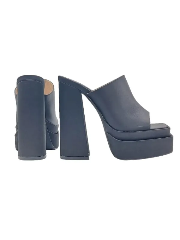 Kiara Shoes SANDALI CON DOPPIO PLATEAU... Nero Discount