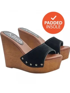 Kiara Shoes Sandali con la zeppa da... Nero Sale
