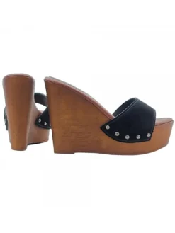 Kiara Shoes Sandali con la zeppa da... Nero Sale