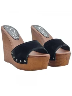 Kiara Shoes Sandali con la zeppa da... Nero Sale
