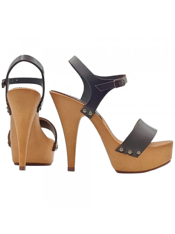 Kiara Shoes SANDALI CON TACCO 13 CM &... Cuoio Best