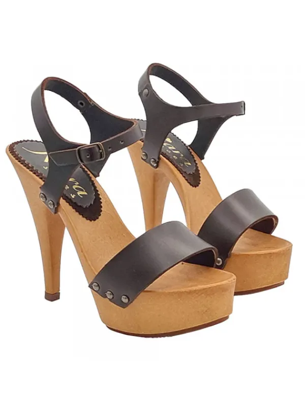 Kiara Shoes SANDALI CON TACCO 13 CM &... Cuoio Best