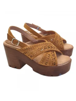 Kiara Shoes SANDALI DA DONNA MARRONI... Cammello Discount