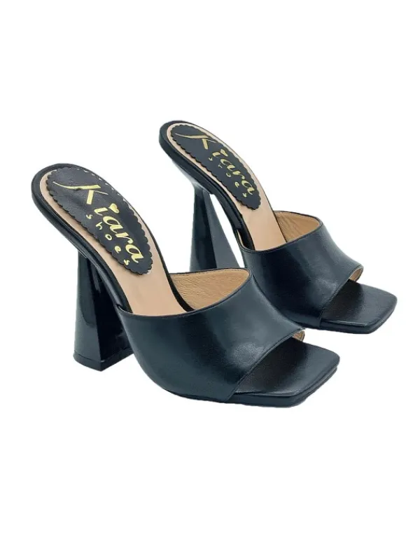 Kiara Shoes SANDALI NERI CON TACCO A... Nero Best