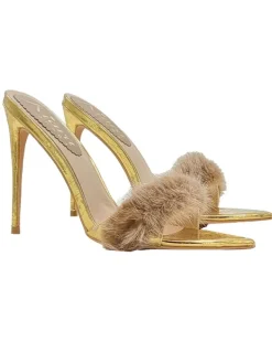 Kiara Shoes Sandali a punta con... Oro Discount