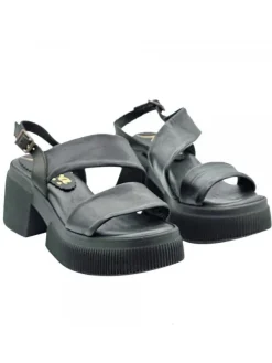 Kiara Shoes SANDALI PLATFORM NERI IN... Nero New