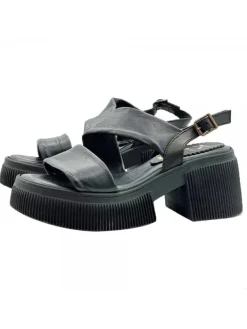 Kiara Shoes SANDALI PLATFORM NERI IN... Nero New