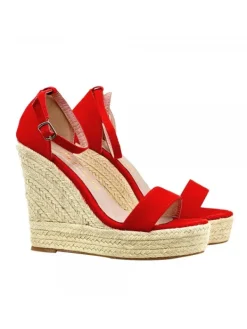 Kiara Shoes SANDALI ROSSI CON ZEPPA IN...