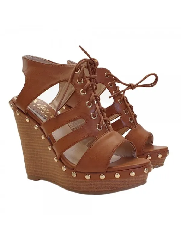 Kiara Shoes SANDALI ZEPPA COLOR ... Cuoio Best