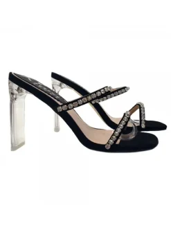 Kiara Shoes SANDALO CRYSTAL CON STRASS... Nero Hot