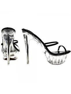 Kiara Shoes SANDALO CRYSTAL TACCO ALTO... Nero Clearance