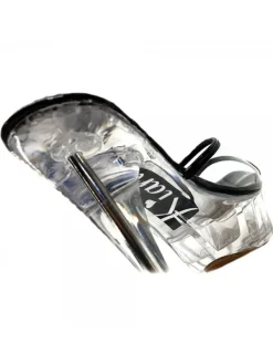Kiara Shoes SANDALO CRYSTAL TACCO ALTO... Nero Clearance