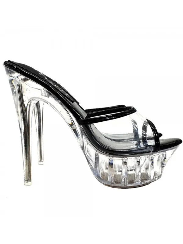Kiara Shoes SANDALO CRYSTAL TACCO ALTO... Nero Clearance