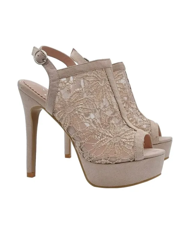 Kiara Shoes SANDALO IN MACRAME ... Beige Online