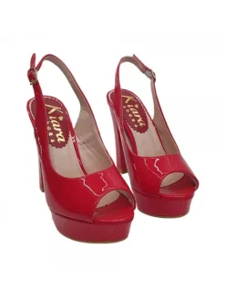 Kiara Shoes SANDALO IN VERNICE... Rosso Best