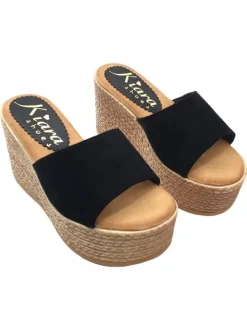Kiara Shoes ZATTERONE IN CAMOSCIO... Nero Discount