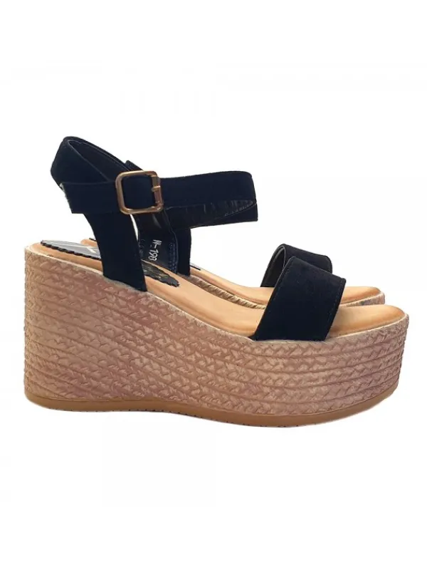 Kiara Shoes ZATTERONE IN CAMOSCIO CON... Nero