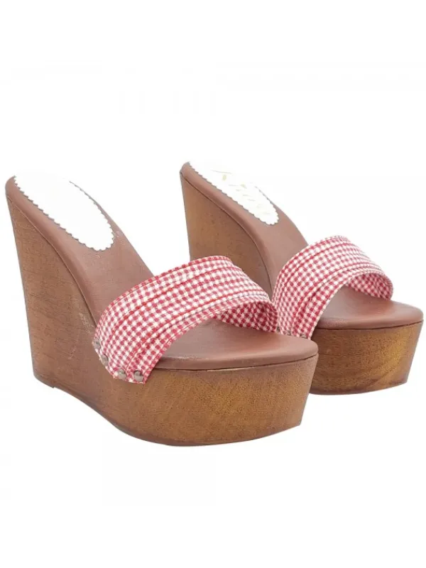 Kiara Shoes ZEPPA A ZOCCOLO FASCIA... Rosso Clearance