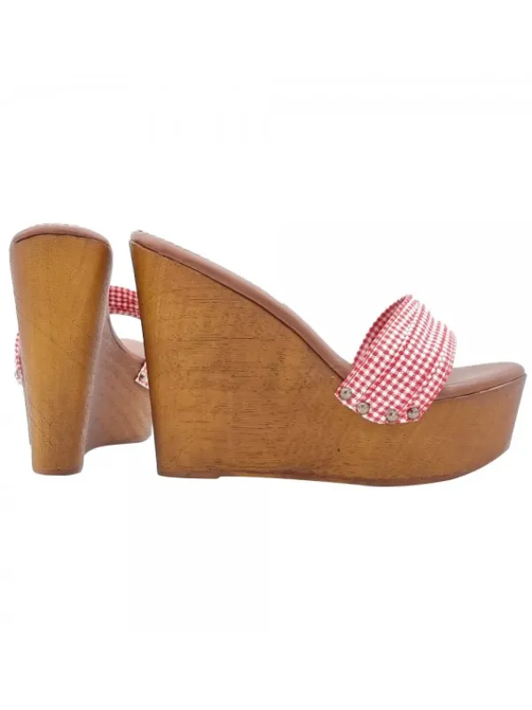 Kiara Shoes ZEPPA A ZOCCOLO FASCIA... Rosso Clearance